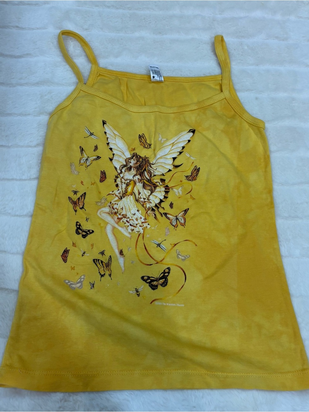 The Mountain Yellow Fairy & Butterfly Spaghetti Strap Camisole